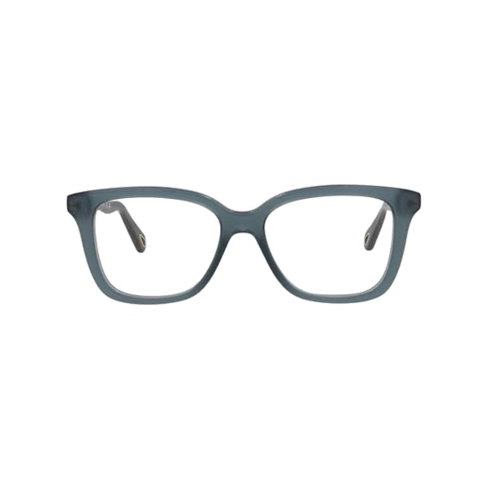 Chloé Matte Slate Blue Square-Angled Optical Glasses